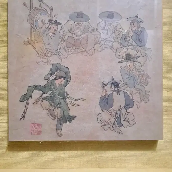 김홍도ㅡ춤 과 고전음악이 있는 고화 그림