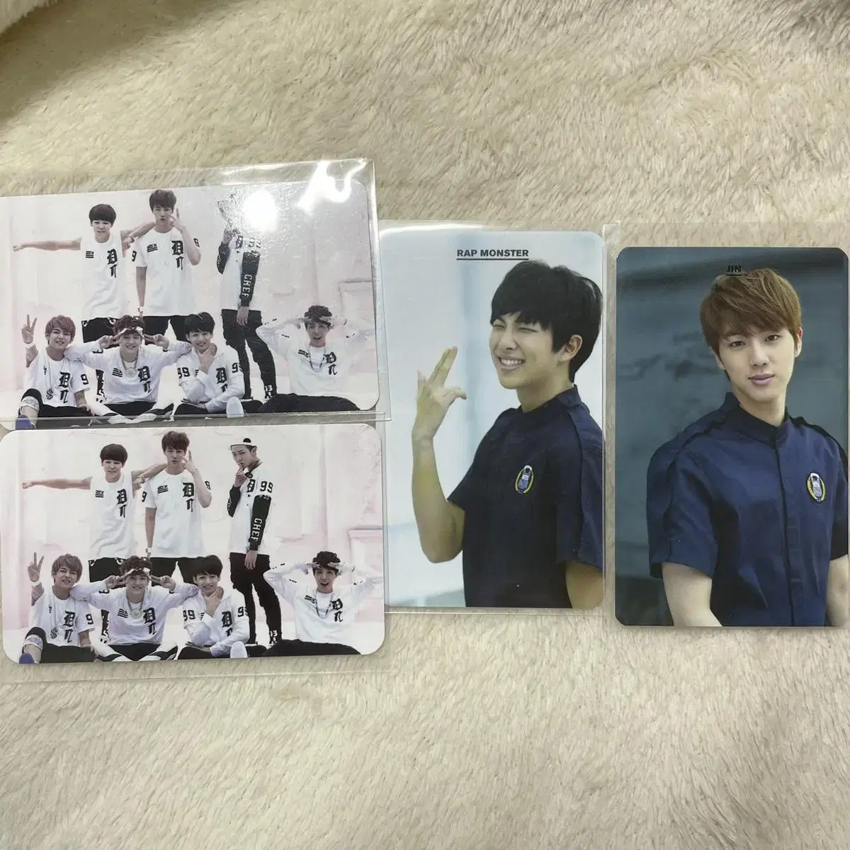 bangtan BTS jin kim seokjin rm kim namjoon group photocard eno O!RUL8,2? photocard