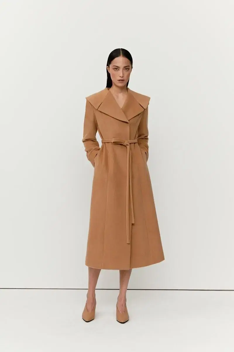 페이우 FAYEWOO Belted wool blended coat