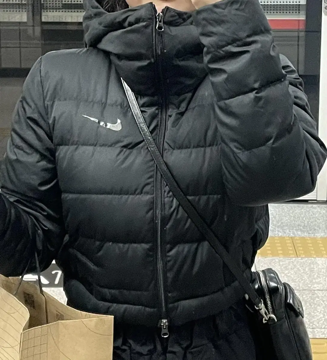 Vintage Nike Cropped Padded Jacket