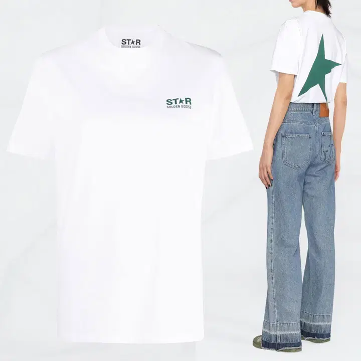 [Golgoo]24SS Back Green Logo T-ShirtGWP01220 P000864 11257