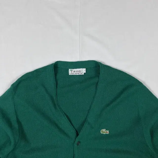 80s izod 라코스테 lacoste 올론 아크릴 니트 가디건