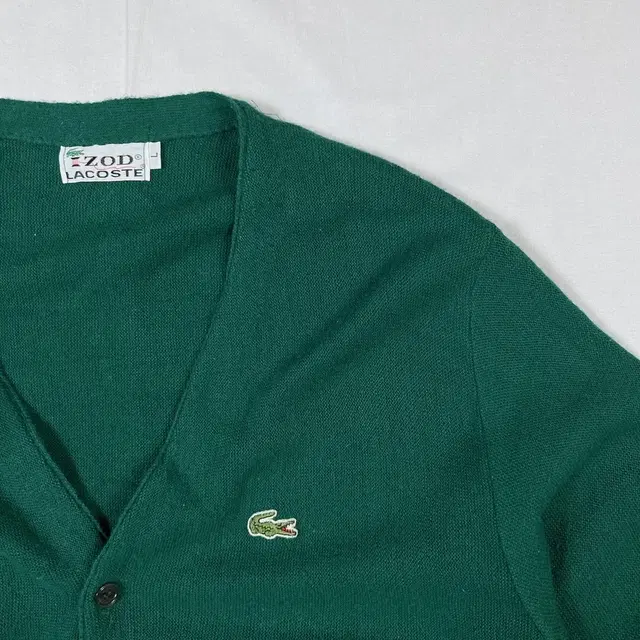 80s izod 라코스테 lacoste 올론 아크릴 니트 가디건