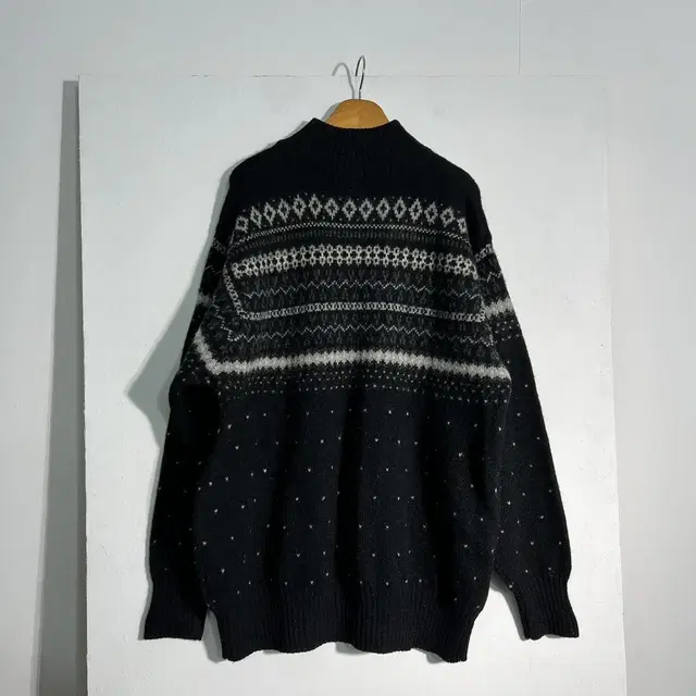 울100 wool 100% 남성105 노르딕 반집업L