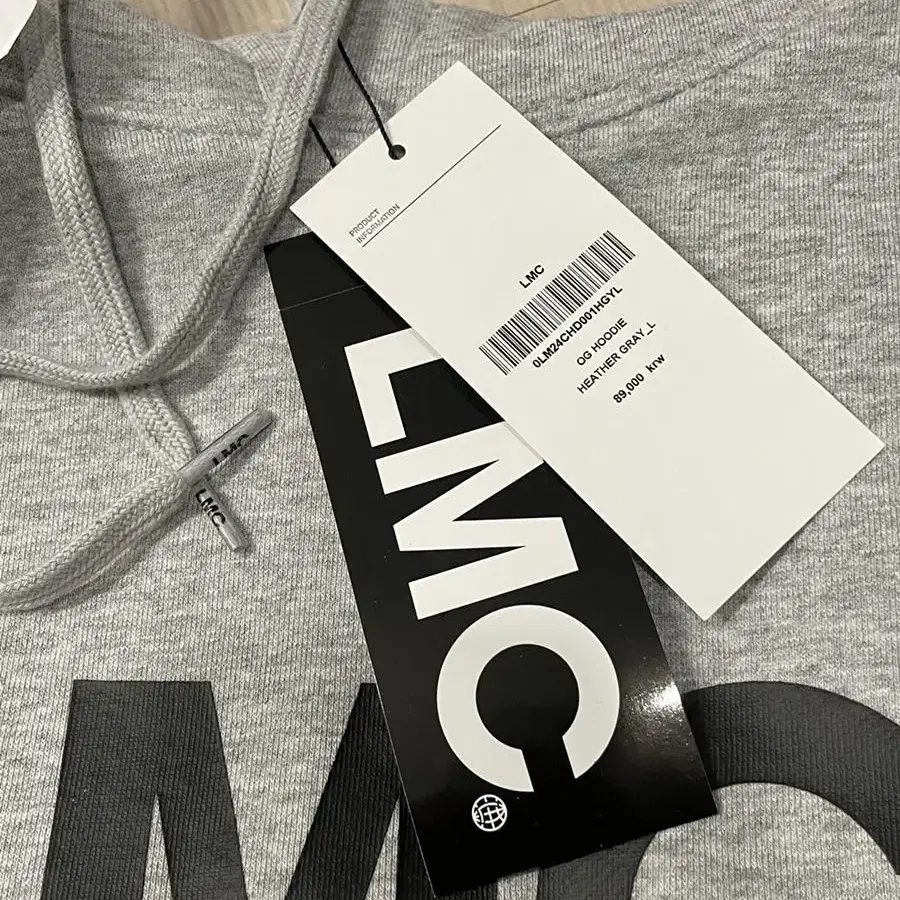 [엘엠씨] LMC OG HOODIE heather gray L size