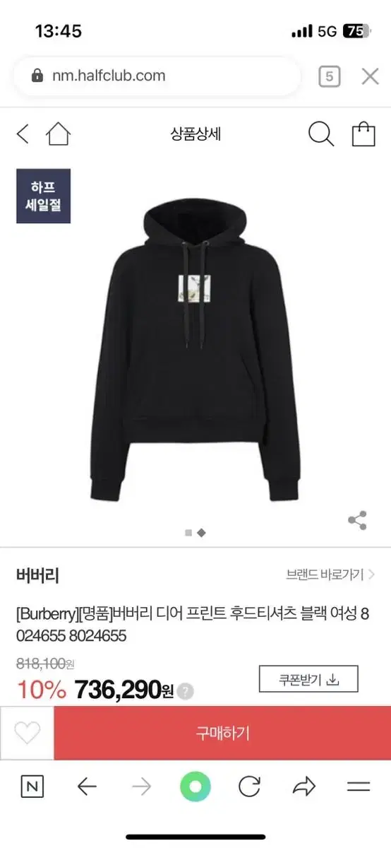 Burberry Dear Printing Hoodie Unisex 35 Sold