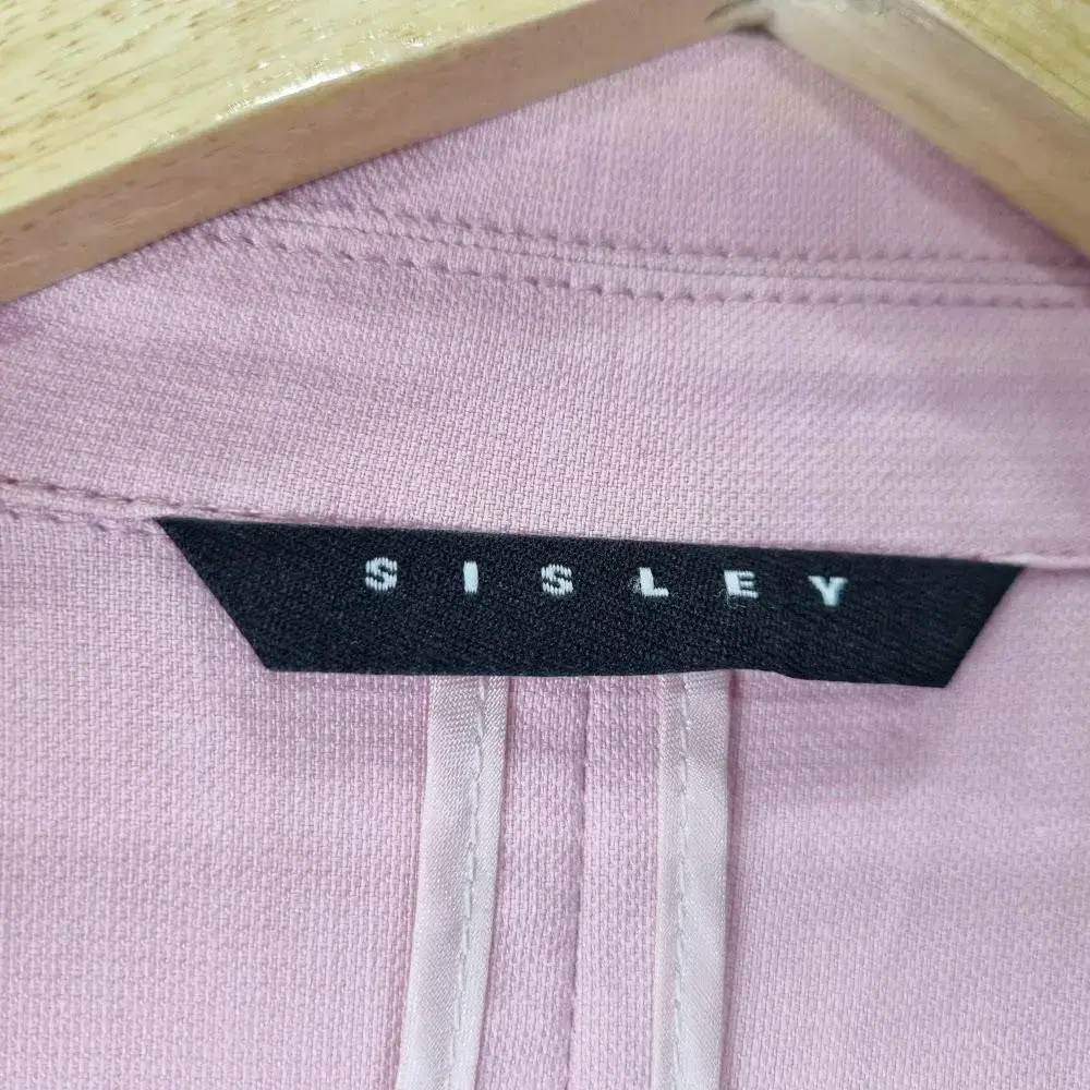 S2037 시슬리 SISLEY 여44 루즈핏 춘추 핑크 자켓/더크