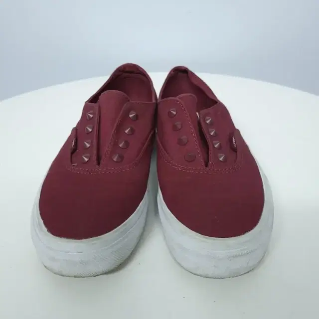 신발)VANS 반스 240cm 어센틱 고어, 버건디 스터드