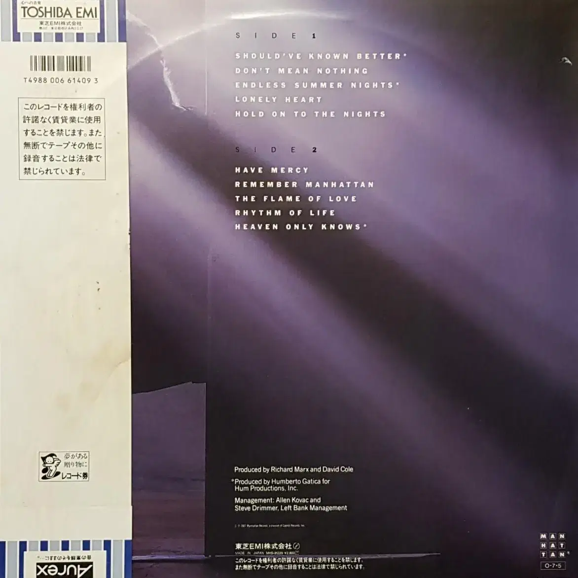 수입반/Richard Marx LP