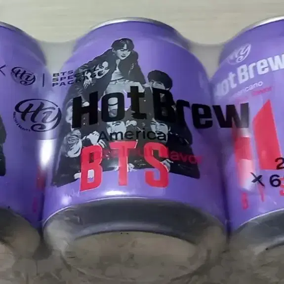 (미개봉) BTS HOTBREW 캔커피 6개 세트 (유통기한 지남)