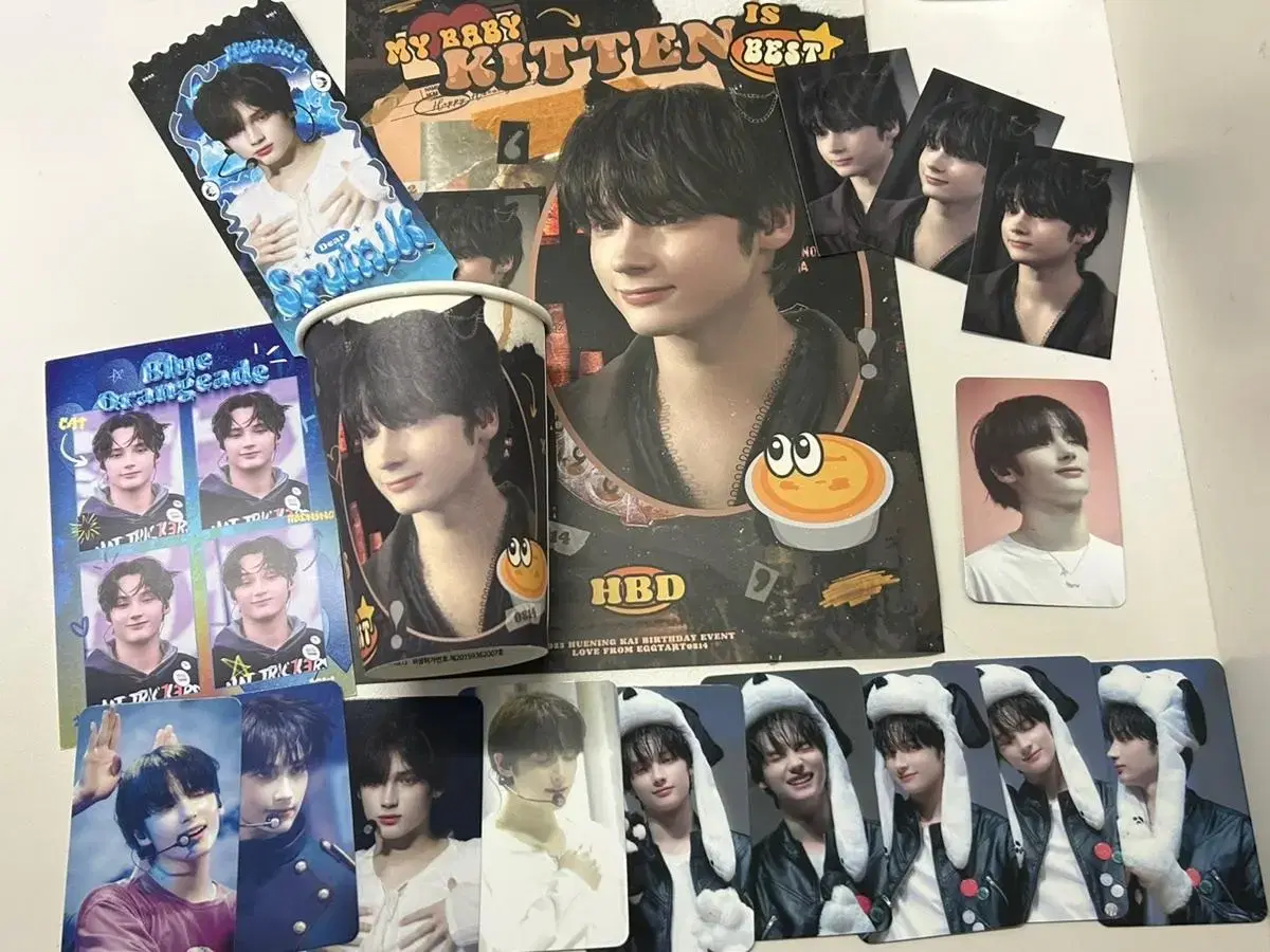 Tuvatu txt hueningkai birthday cafe sankha pre-order benefit ld included full set unofficial goods wts