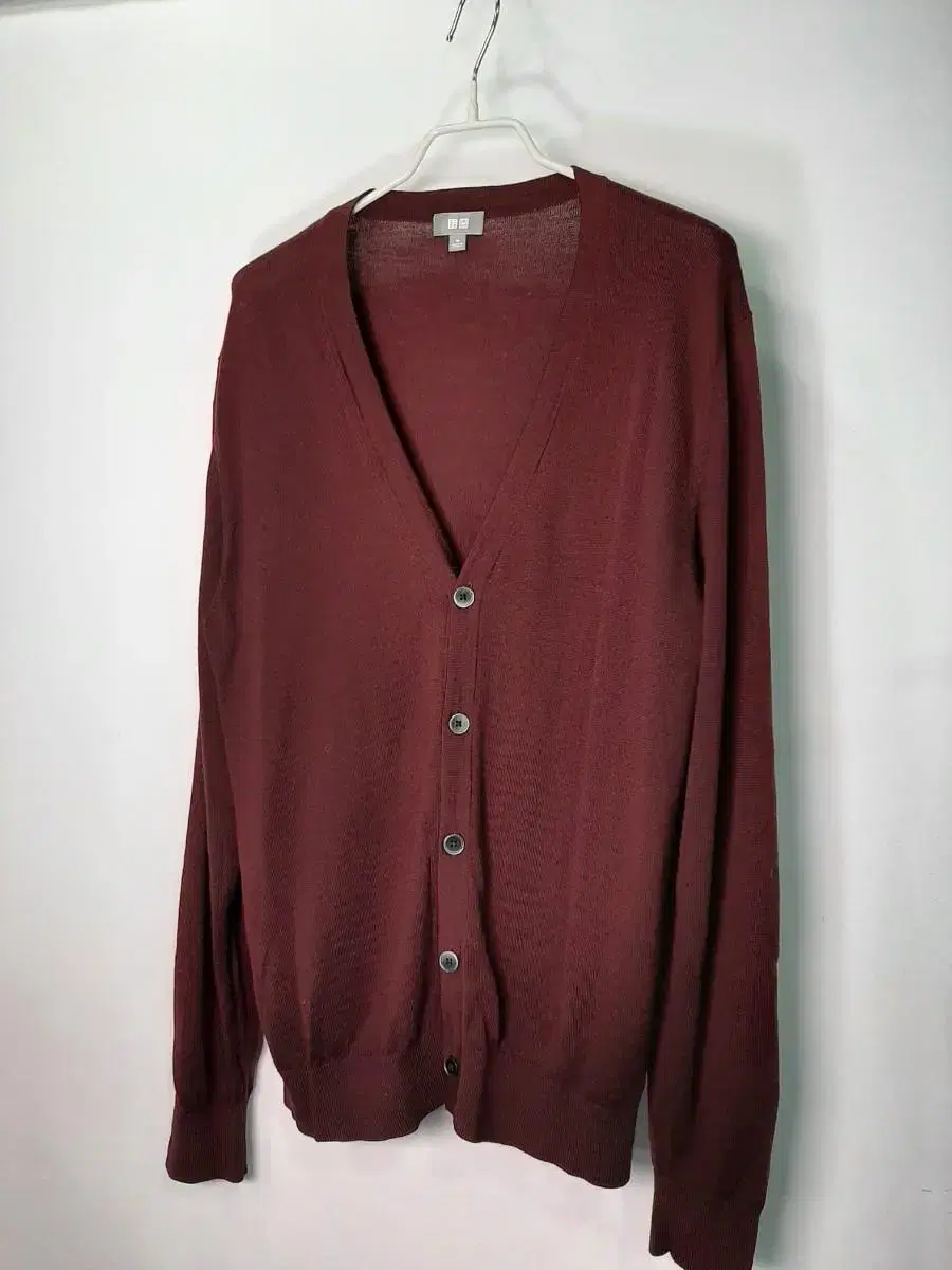 [M]UNIQLO Men's V-neck cardigan