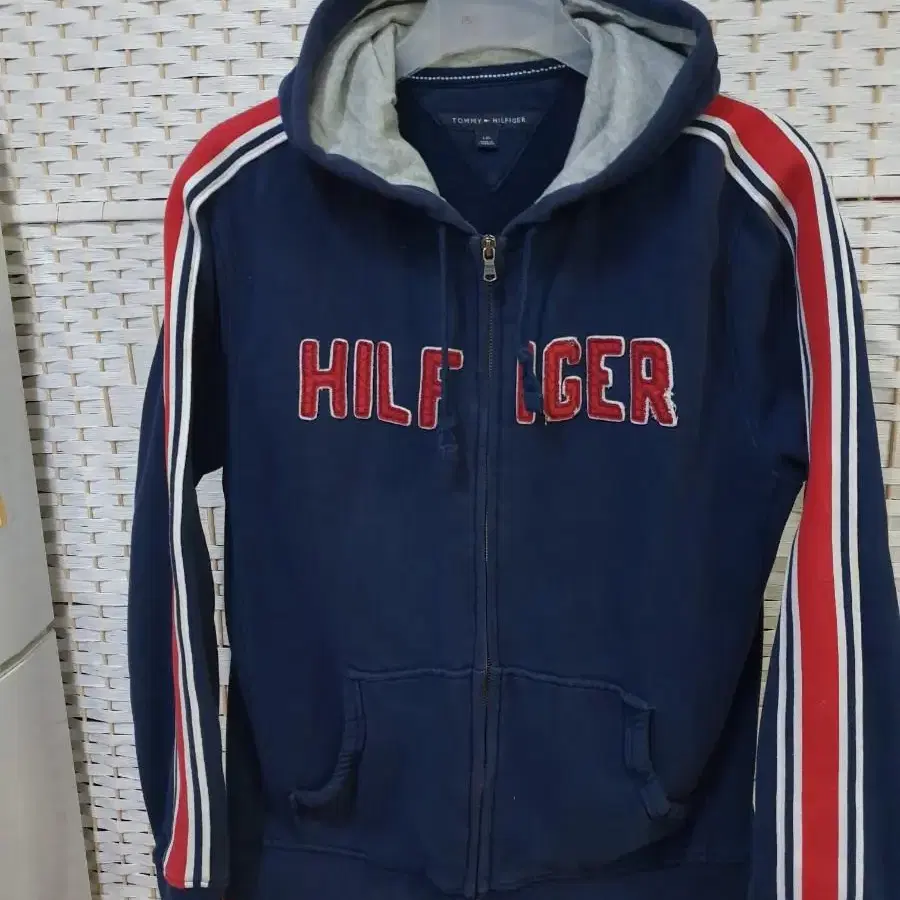 (1601) TOMMY HILFIGER 타미힐피거 후드 집업 L