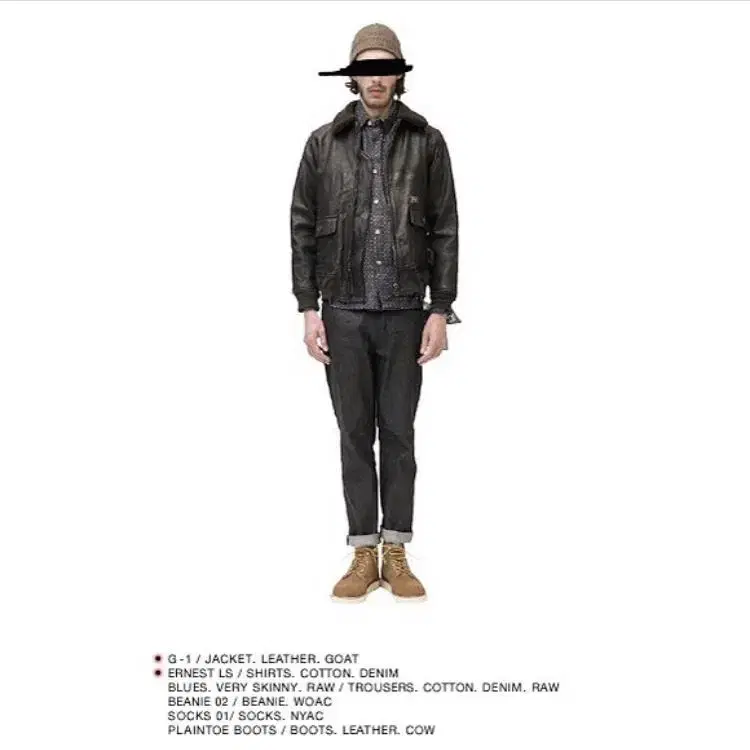 WTAPS 13AW G-1(GOAT LEATHER)