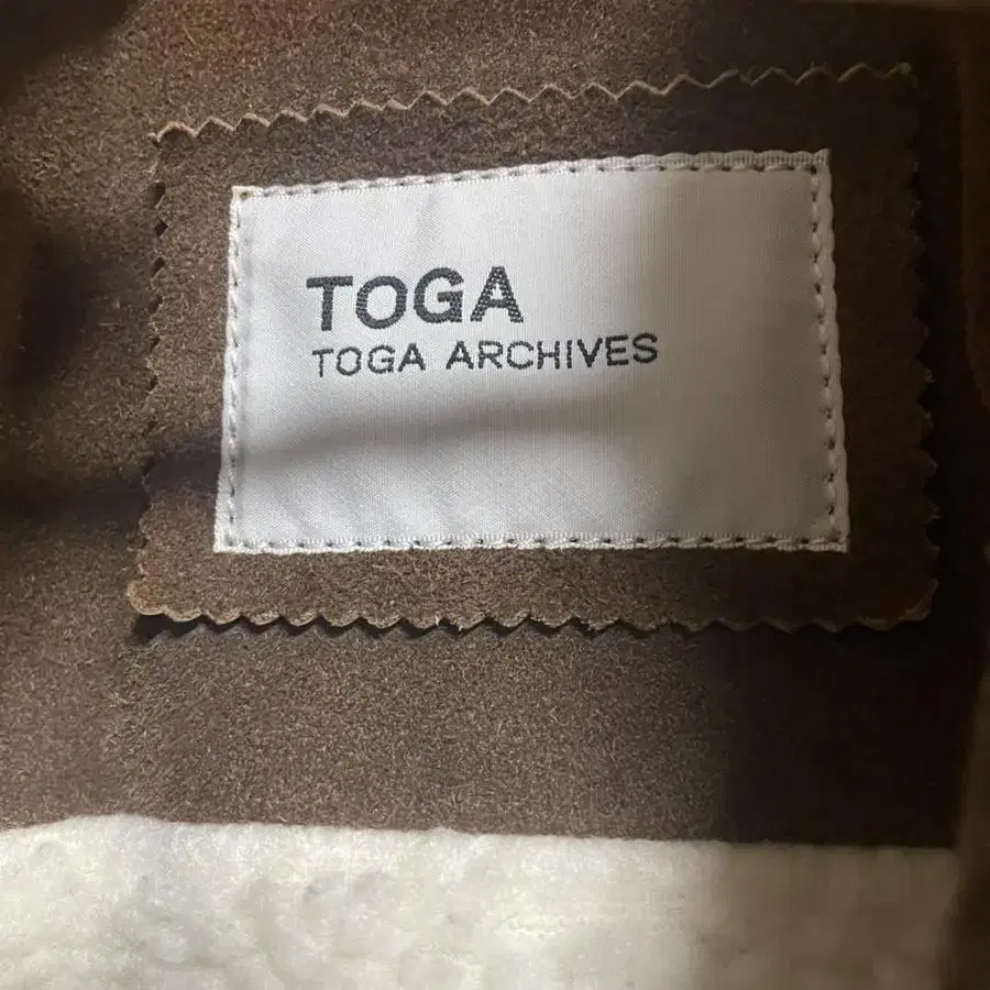 Toga archives 토가 아카이브 스웨이드 자켓