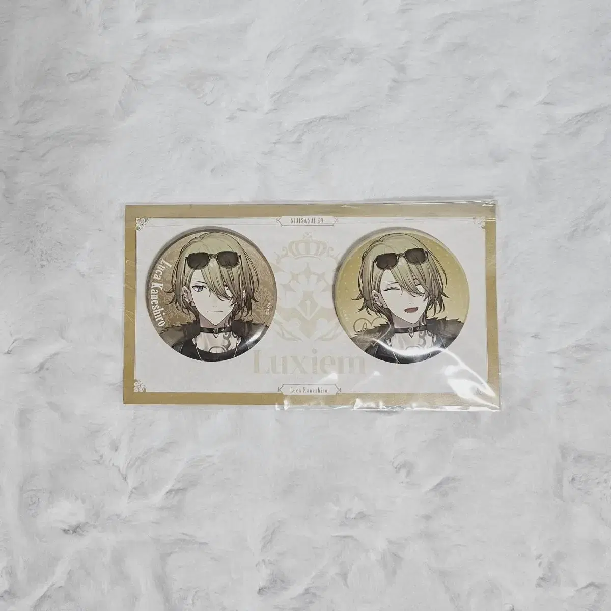 (Unsealed) NIJISANJI LUXIEM Luca Kaneshiro Shinigami Badge