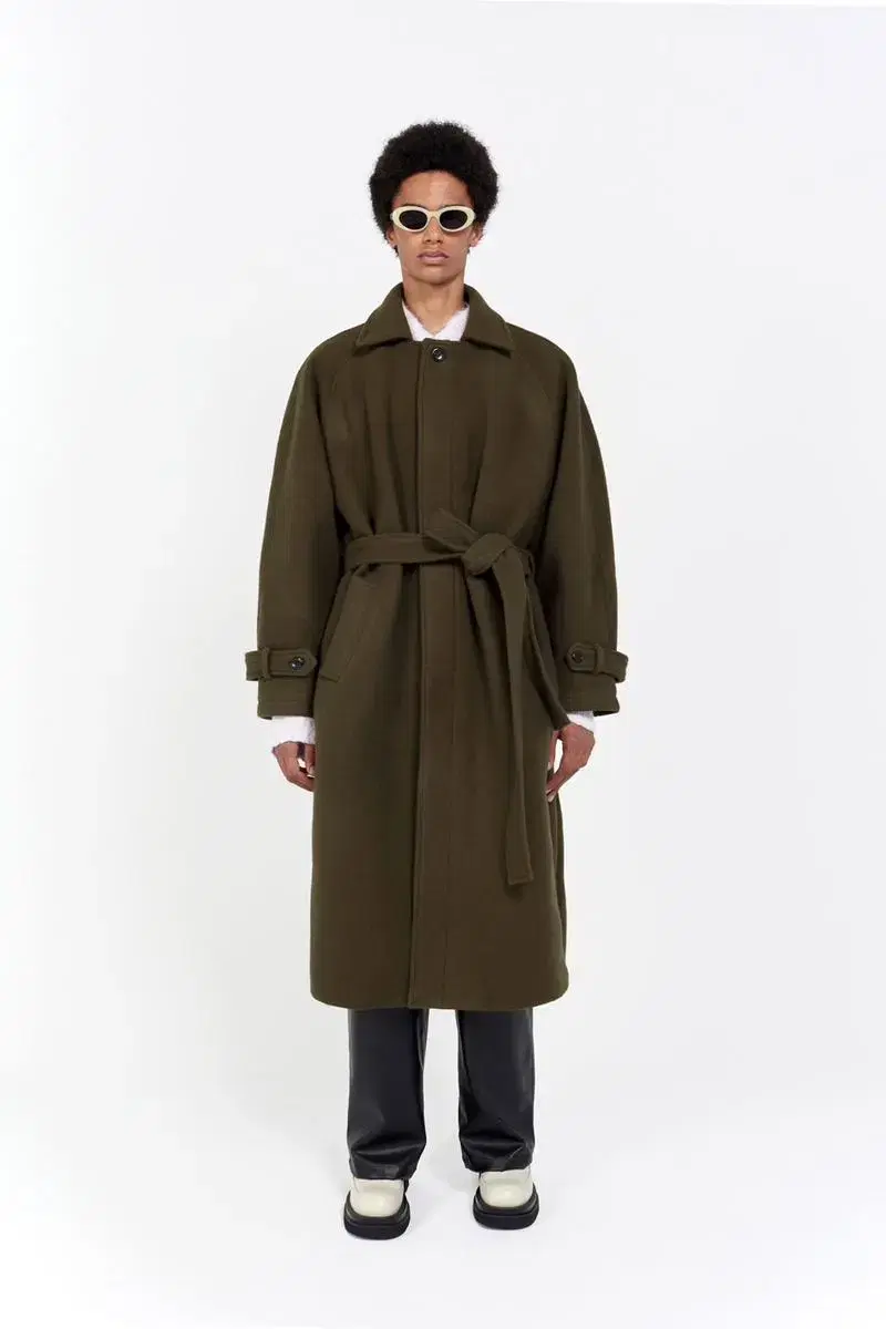 LabelArchive Single Balmacan Coat Khaki Size 4