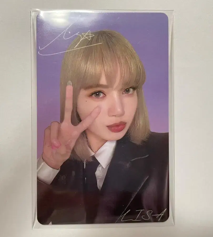 Black Pink lisa photocard TheGirls TheGame TheGirls