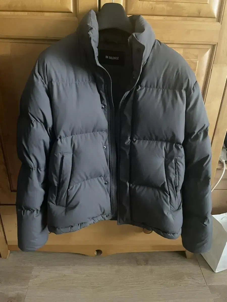 S) Insulated Essential Down Jacket Padded dark gray