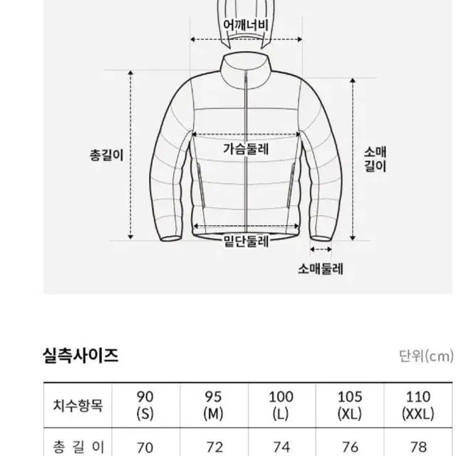 노스페이스  바룬체다운자켓 (NJ1DP73B)