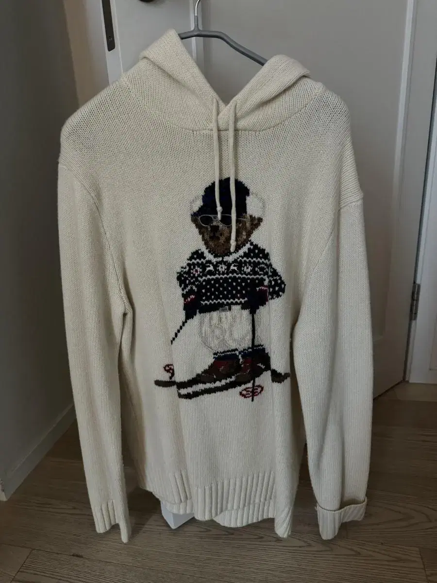 Polo Ralph Lauren Ski Bear Hooded Knit Men's S