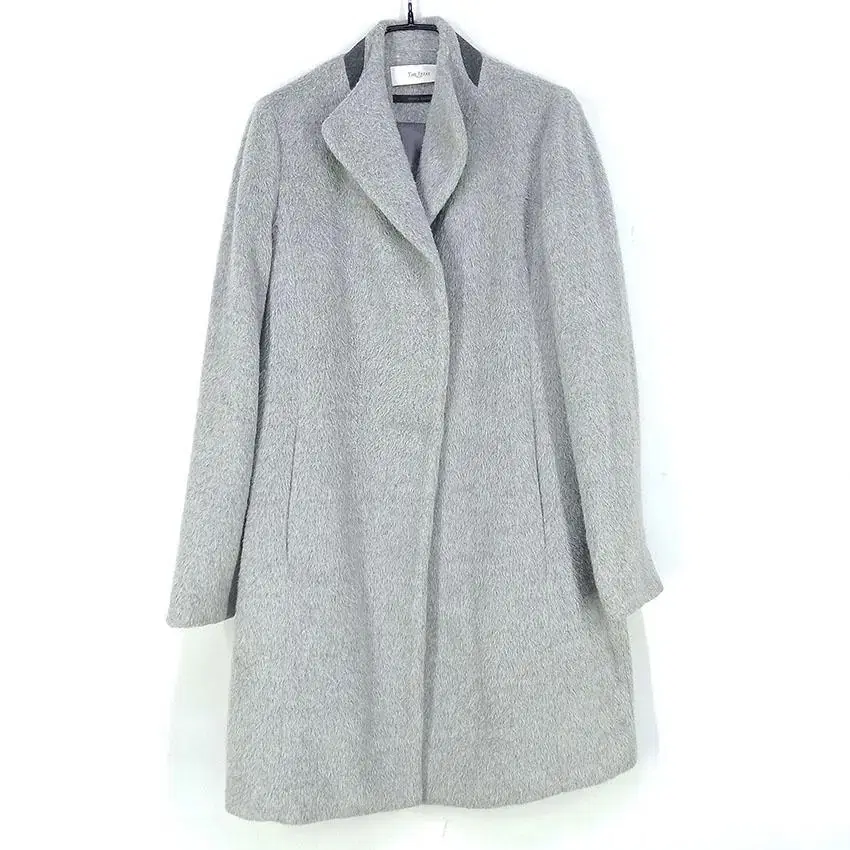 The Kids' Girl's Alpaca Blend One-Button Wool Coat Grey (HU27925)