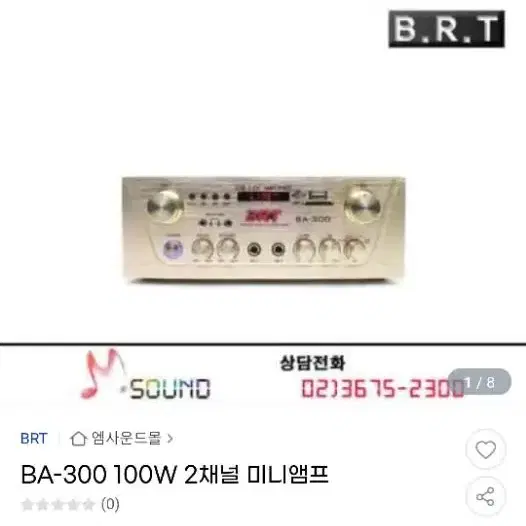 BRT BA-300 2채널 미니앰프