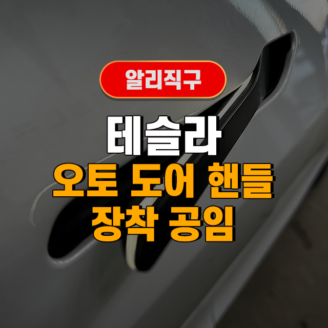 알리직구 테슬라 [유선 오토 도어 핸들] 장착 공임