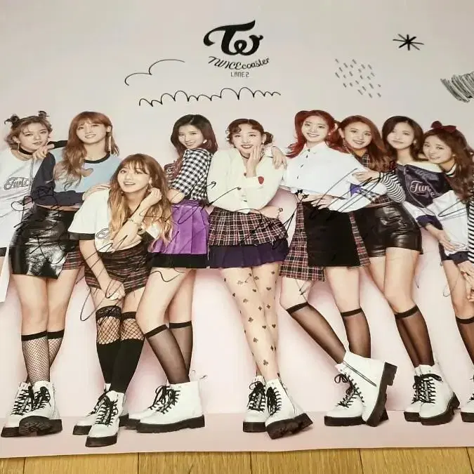 트와이스 싸인 사인 포스터 twice