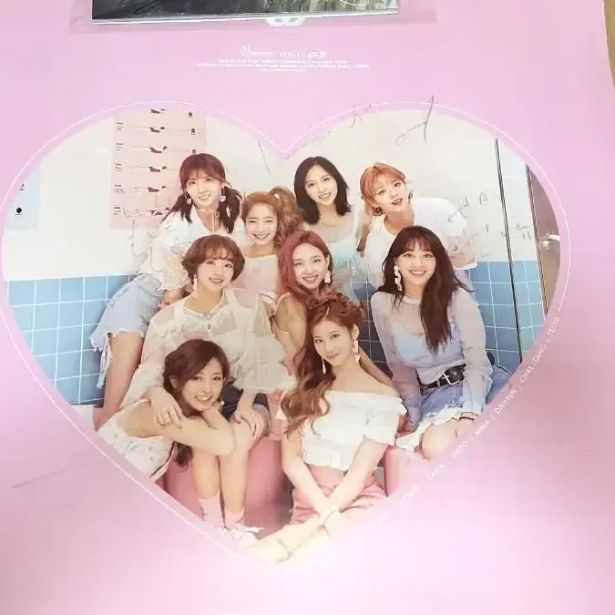 트와이스 싸인 사인 포스터 twice