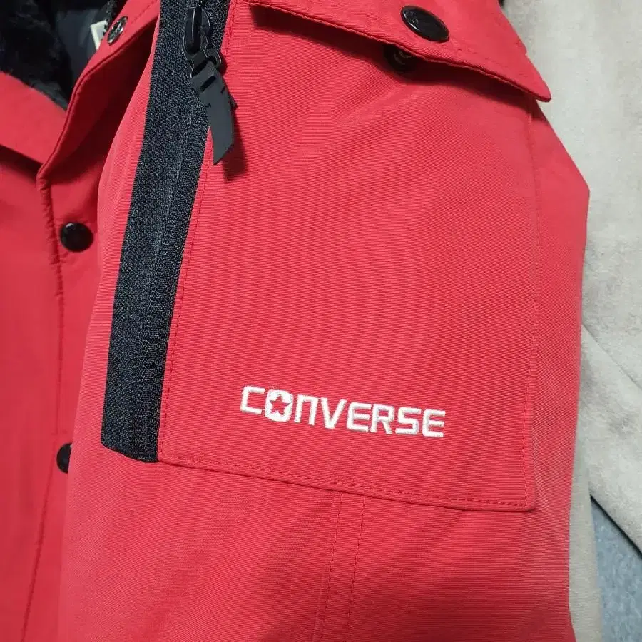 CONVERSE 컨버스 남녀공용 오리털 후드패딩