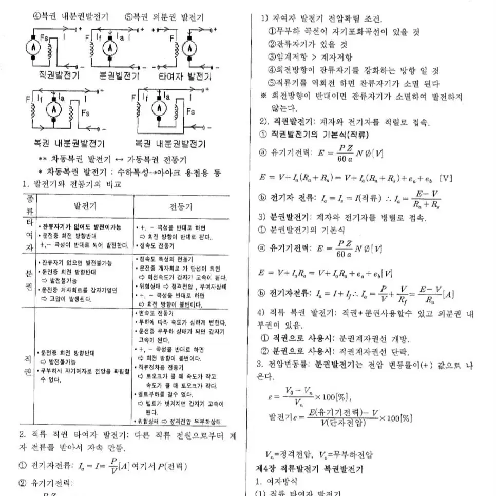 전기기능장 필기 핵심요약정리본 판매합니다