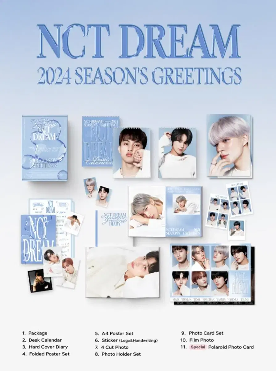 nct dream seasons greetings buncheol renjun chenle 2024 season's greetings yes24