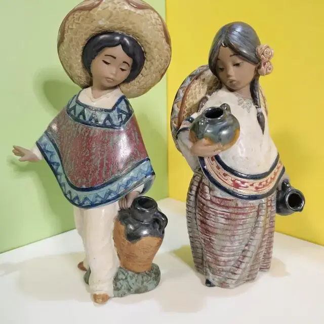 LLADRO 2140 &2141 Mexican Boy&Girl  야드로