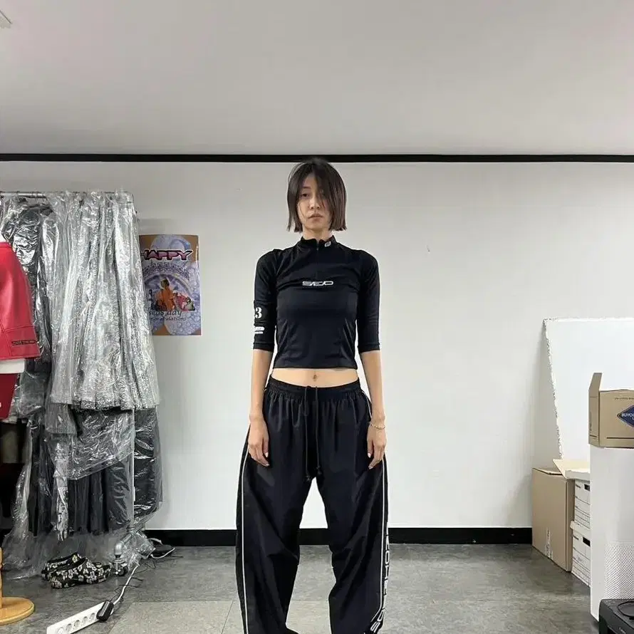 에스이오 seo PIPING LINED NYLON PANTS 팬츠 바지