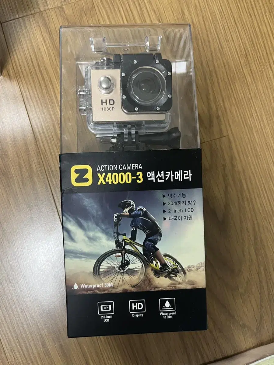 (미개봉) 액션캠 a-x4000-3 본품 + 액세서리 풀세트