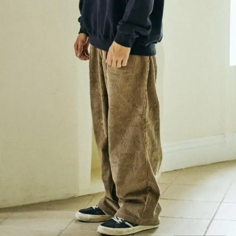 Gonnichibonjour Wide Corduroy Trousers Indimoka