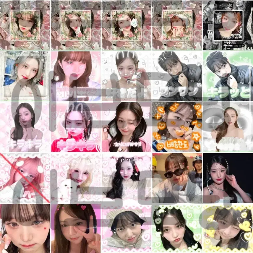 4배 | 147도안 아이브 비공굿 도무송 포토카드 유진가을레이원영리즈이서