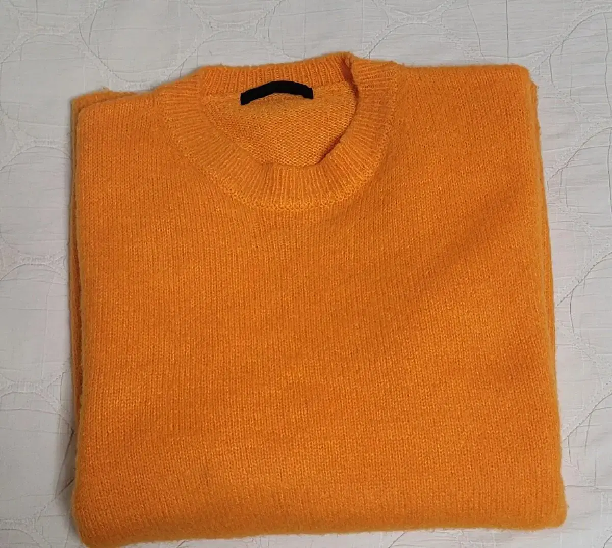 Men's orange cotton knit size M. <급처>