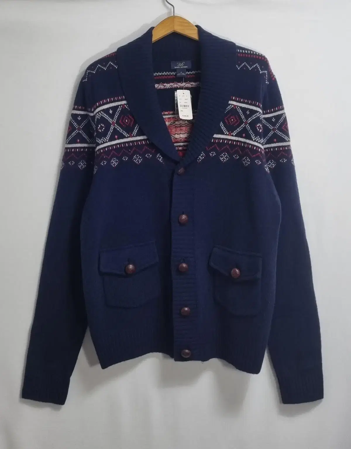 (New) M(95) Brooks Brothers Navy Knit Cardigan