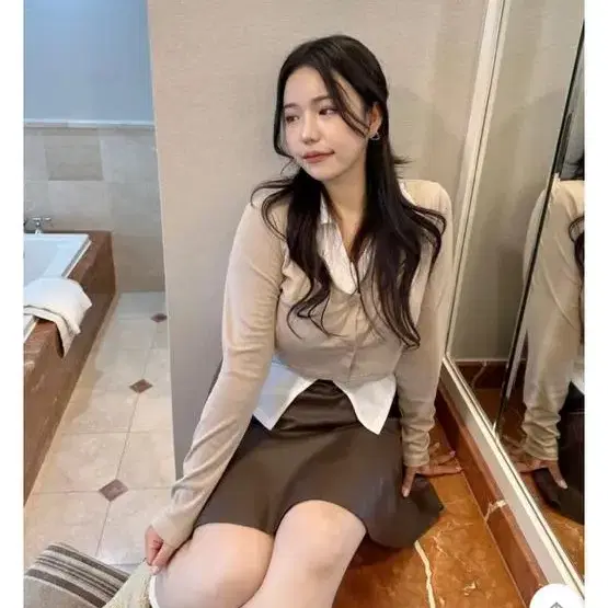 66~120size] 빅사이즈 키치 y2K 가디건 레이어드 셔츠T안입는옷