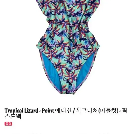 풀타임 수영복 트로피칼 리자드 Tropical Lizard-Point E