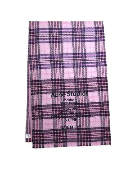 Arcane Studios Cashmere Tartan Scarf Lilac