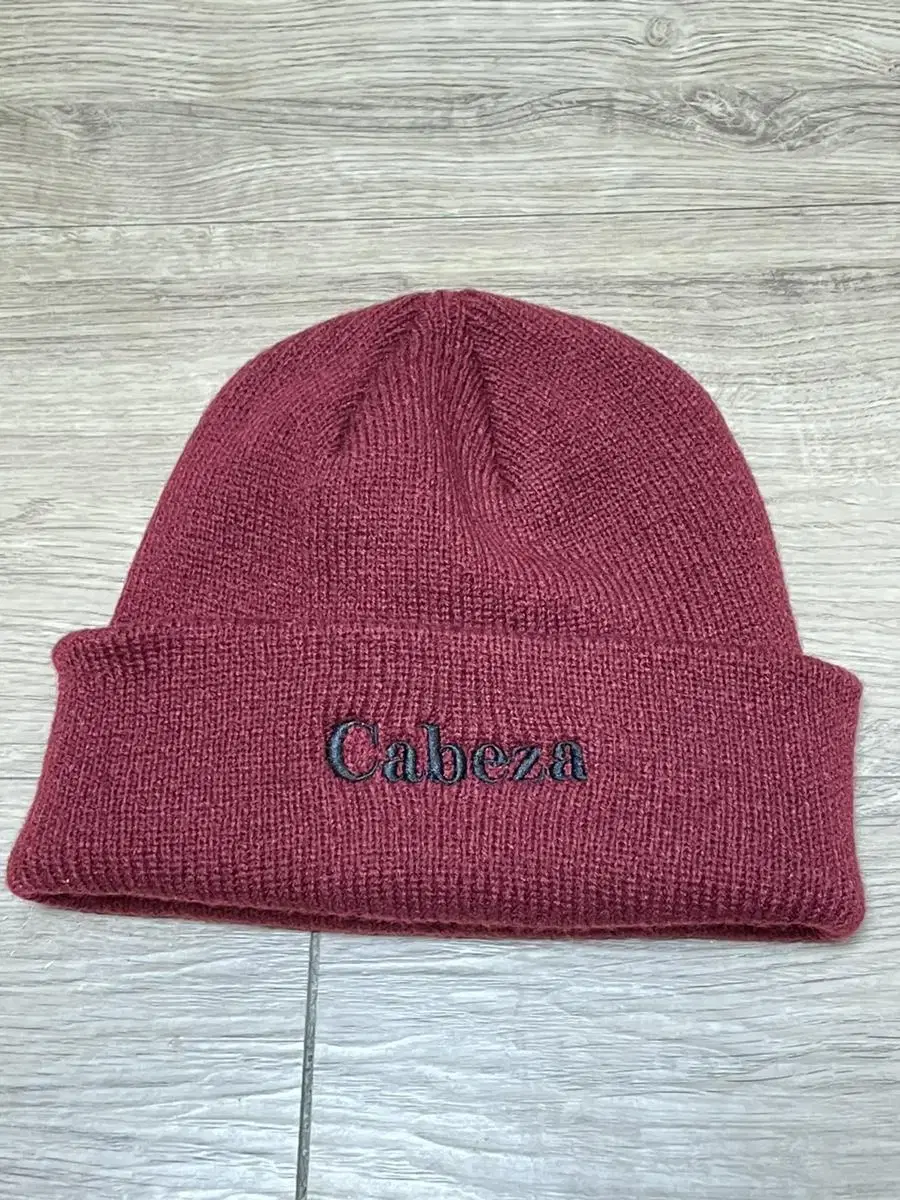 Wine-colored beanie