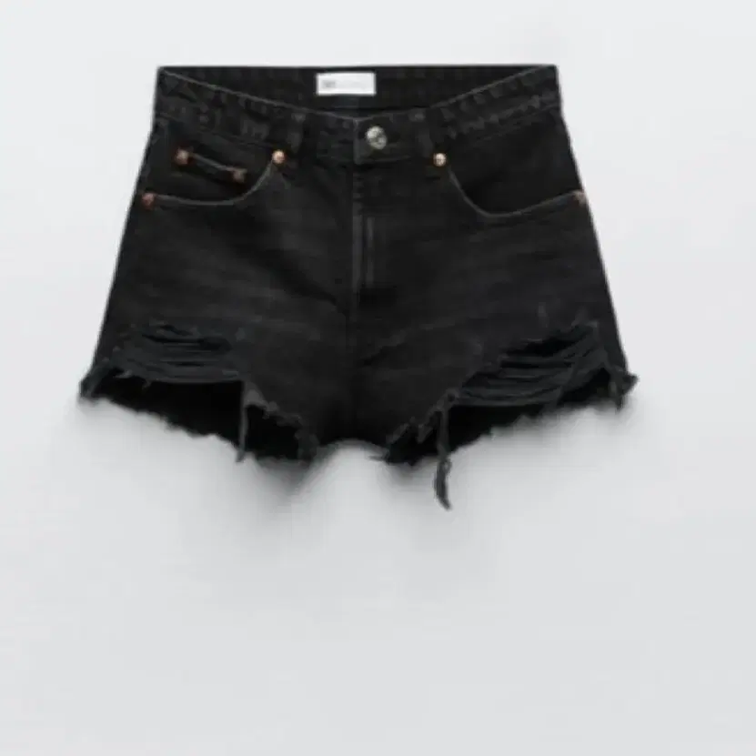 자라 반바지 SHORTS DENIM TRF CURVED 하이웨스트