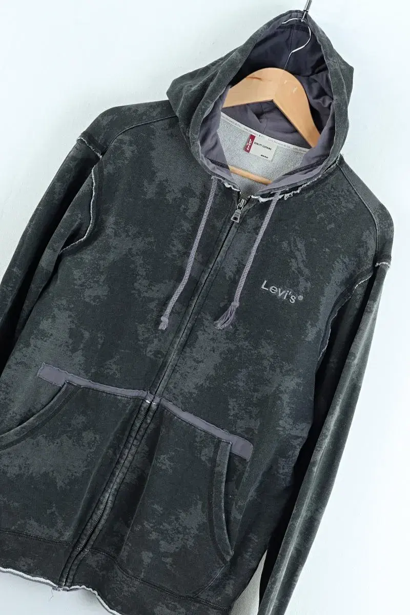 (M) Levi's Hooded Zip Up Charcoal Grunge Limited Edition - A0B4