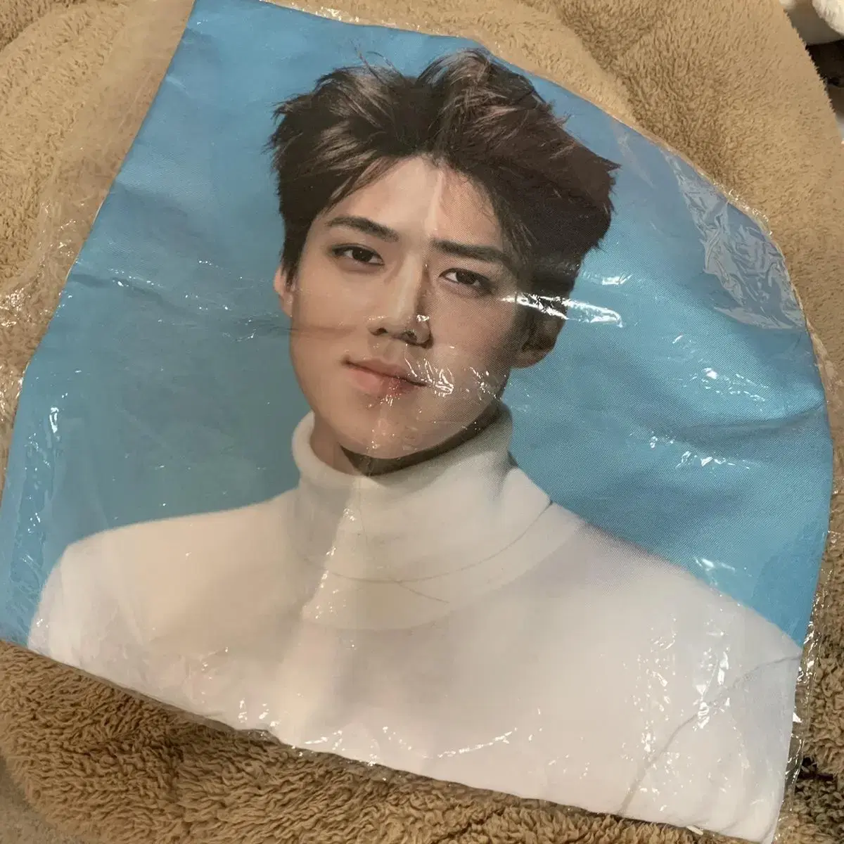 미개봉 공식) 세훈 쿠션 커버 exo sehun cushioncover