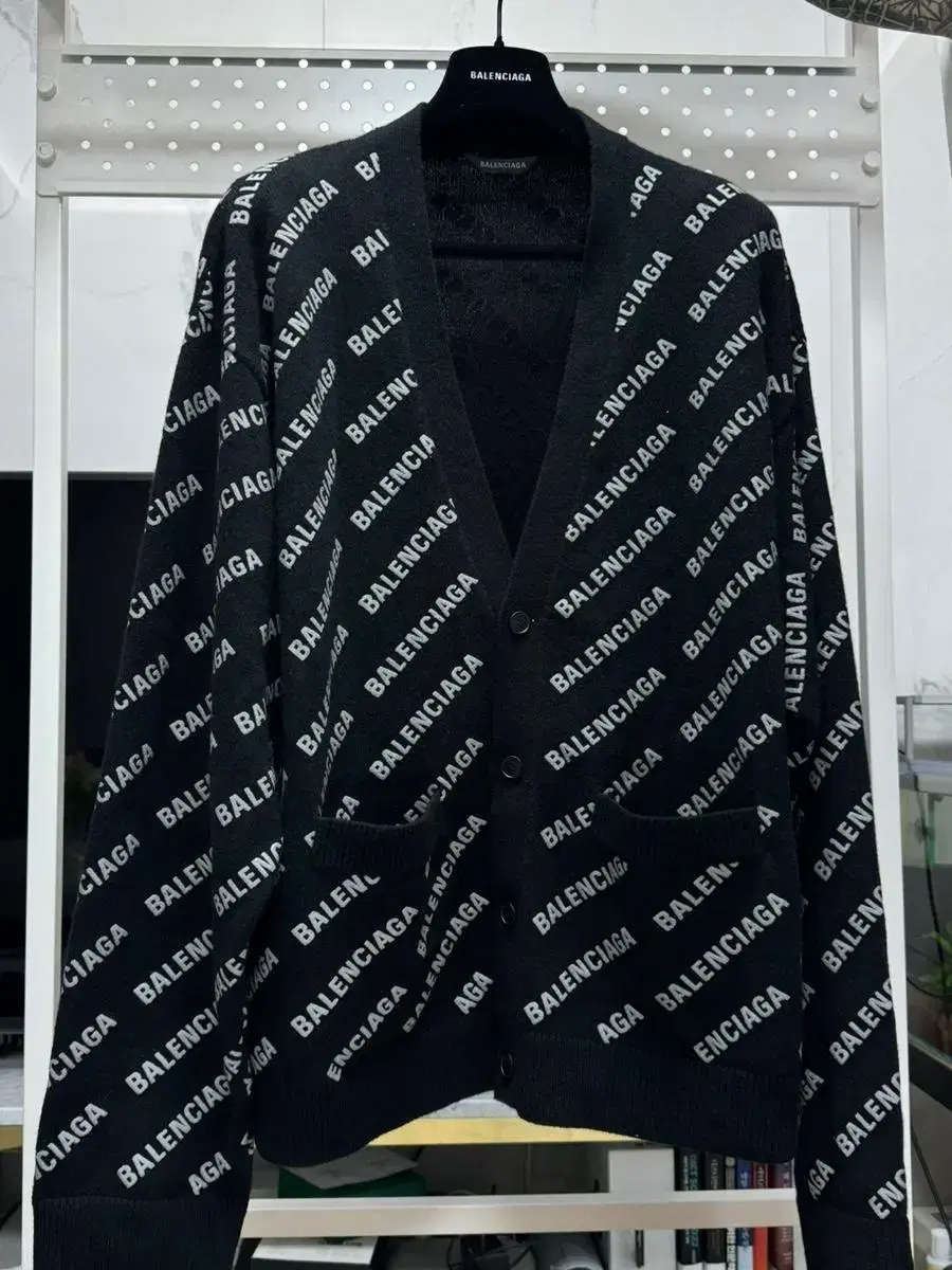 Balenciaga Logo Cardigan Store Edition