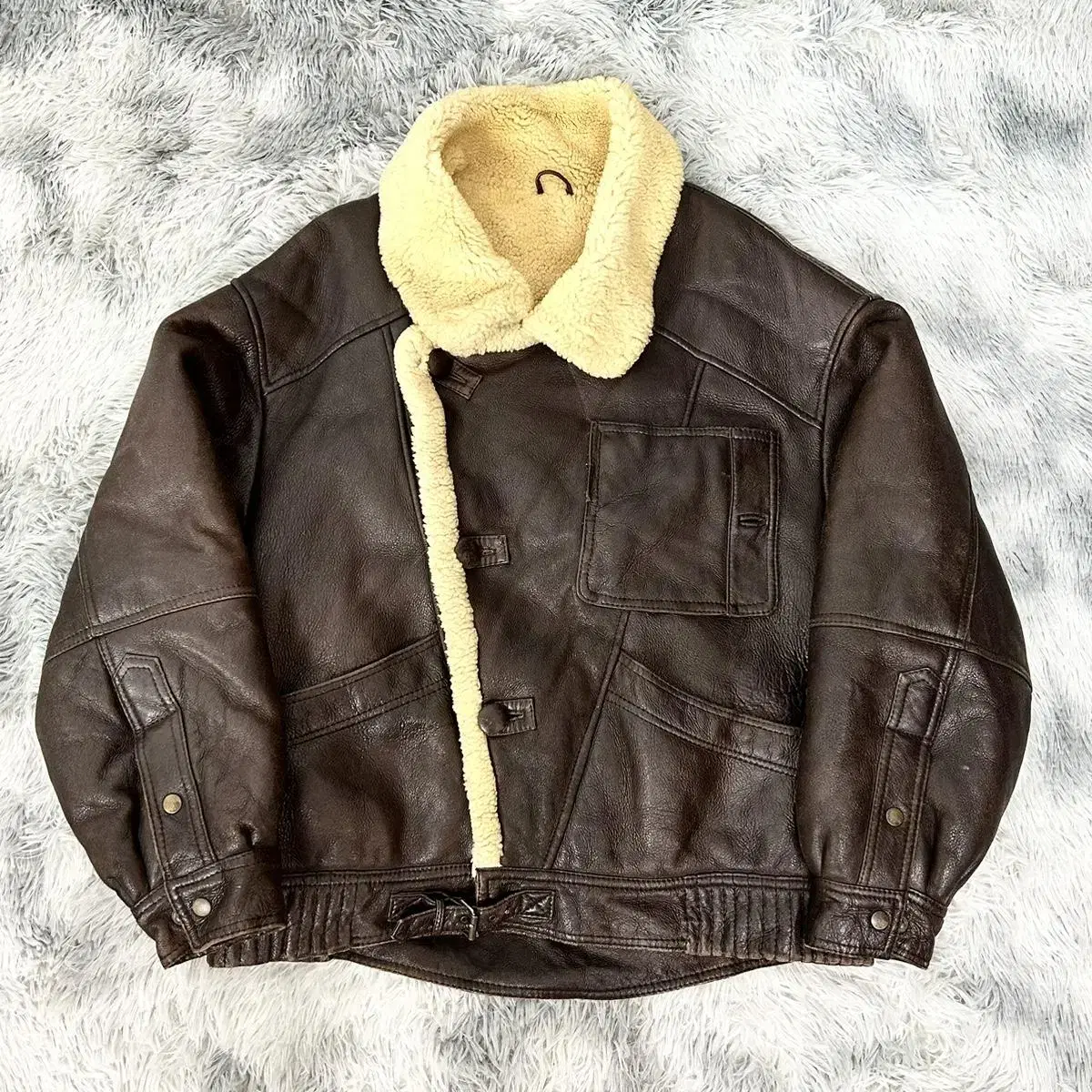 Sheepskin Swedish Motorcycle Mustang Jacket