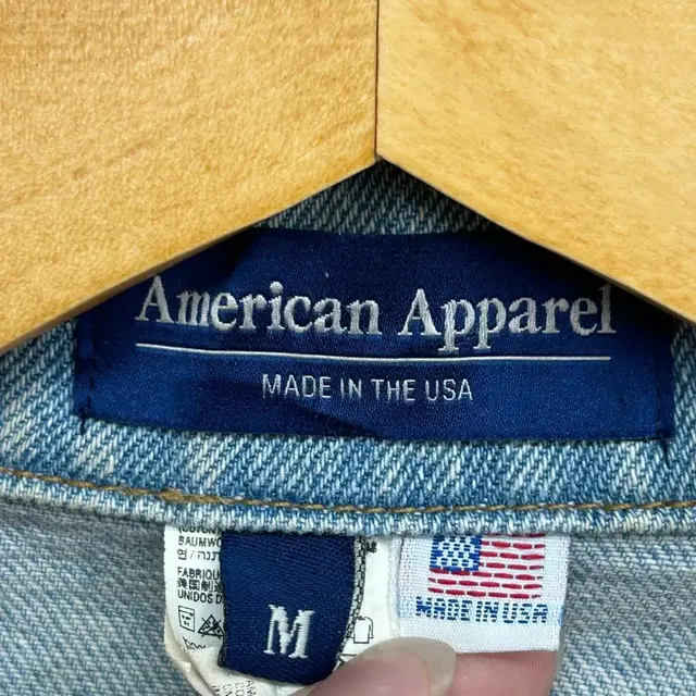 American Apparel 연청 데님 청자켓 M